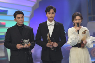 「最受欢迎新人奖」排名不分先后，分别由谢东闵、袁伟豪(Ben)和艾妮夺得。