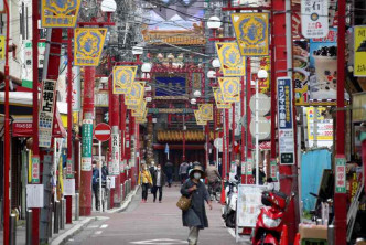 旅游区变得冷冷清清严重打击日本经济。AP