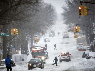 纽约州宣布44个县进入紧急状态。AP图片