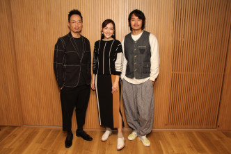 子彤、海昕同强尼在电影《二次人生》初次合作。