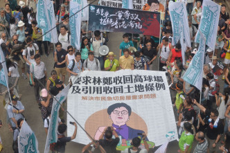 民阵召集人叶志衍宣布有5万人参与游行