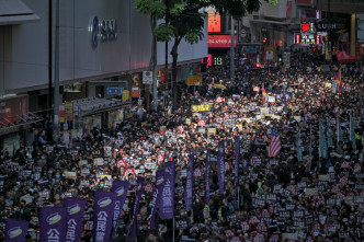 民阵下午发起游行。