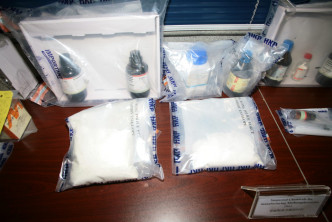 警方搜出毒品及製毒工具