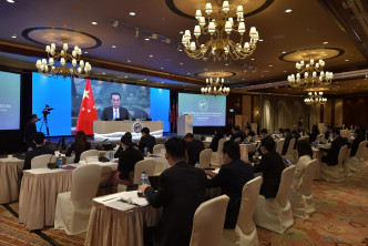 李克强在北京以视像致辞时宣布，亚非法协将于香港设立区域仲裁中心。