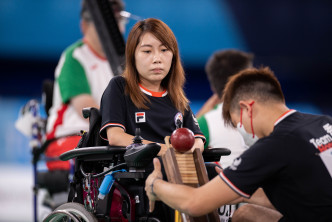 何宛淇出戰硬地滾球雙人賽。 香港殘疾人奧委會暨傷殘人士體育協會圖片