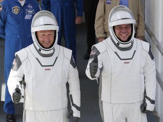 两名太空人将会逗留国际太空站4个月。AP