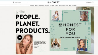 The Honest Company的網站。