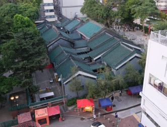 天后古廟建築群鳥瞰圖。