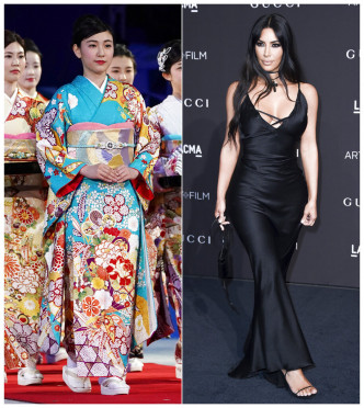 Kim Kardashian将塑身内衣品牌取名Kimono（和服），触怒日本网民。　AP