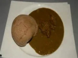 尼日利亚食品「tuwon dawa」。网图