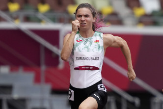 白俄罗斯女跑手齐马诺斯卡娅拒绝被迫回国，准备寻求第三国庇护。AP图片