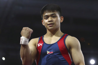 菲律賓新星尤洛於男子自由體操奪金，為國寫下歷史。AP