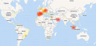 Whatsapp大规模故障。网上图片