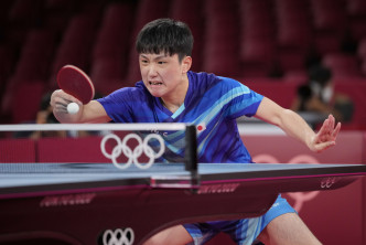 初次出战奥运，张本智和在团体赛发挥更佳。 AP