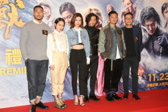 余文乐、张晋及Janice Man等出席电影《狂兽》首映礼。