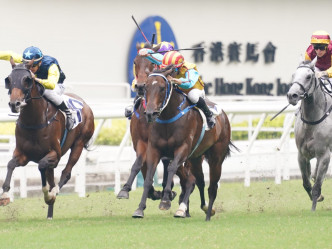 「雙節棍」今日在何澤堯胯下贏馬。 Curry攝