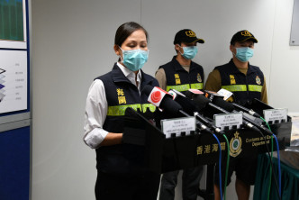 海关毒品调查科毒品调查调查第三组指挥官林妙珠。