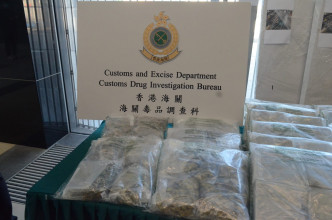 海关指检获的大麻花约值600万元。