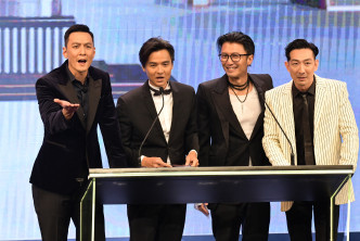 吴彦祖今年4月联同冯德伦、谢霆锋及李璨琛，出席《第38届香港电影金像奖颁奖典礼》。