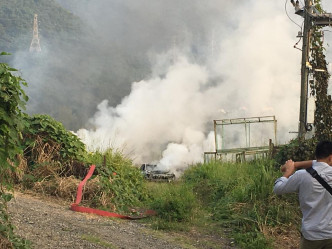 元朗發生山火。Leung Chun Man‎圖片