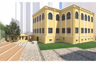 前贾梅士学校改建为教育中心后的构想图。网志图片