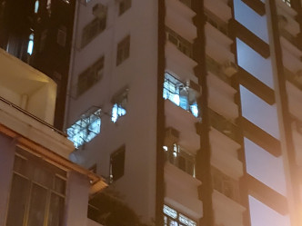 紹恒大廈6樓一單位發生火警。