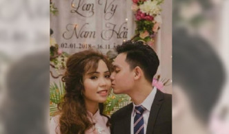 越南男警怀疑妻子出轨。网上图片