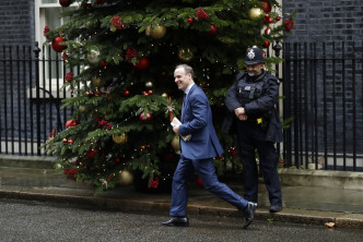 英國外相藍韜文（Dominic Raab）。AP