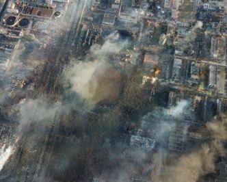 鹽城化工廠上月發生大爆炸。網圖