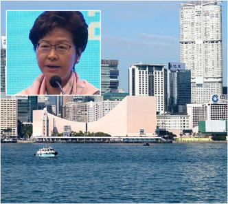 行政长官林郑月娥暗示反对填海拖累儿童住屋环境。资料图片