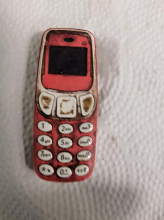 手機外型酷似諾基亞經典手機 3310。互聯網圖片