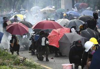 香港去年爆發大規模反修例示威。資料圖片