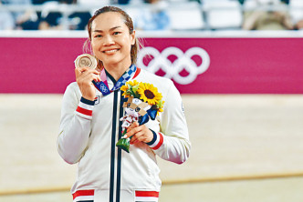 李慧詩在東奧摘銅牌。