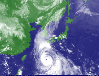 「海神」即将吹袭日本西部。日本气象厅图片