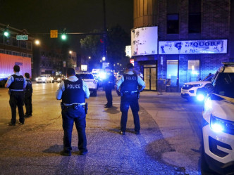 當地警員到場調查。AP圖片