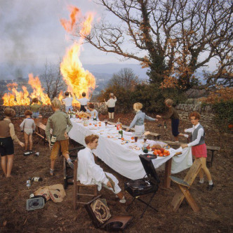 Bernard Faucon的作品《饗宴》。