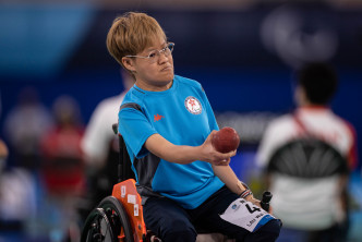 劉慧茵於BC4級個人賽小組賽三戰全勝。相片由香港殘疾人奧委會暨傷殘人士體育協會提供