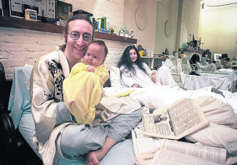 BB時期的Sean Ono Lennon同父母。