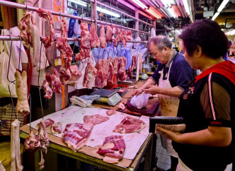 豬肉價格稍微回落。資料圖片