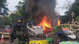 本港中大、理大爆發激烈衝突。資料圖片