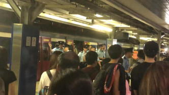 大圍站有人闖入路軌，東鐵九龍塘站至沙田站來回方向列車服務暫停。圖片: FB香港突發事故報料區