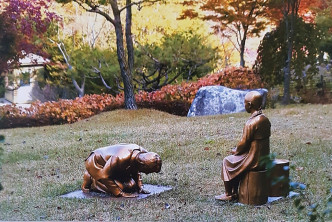 雕像引發日韓爭議。AP圖片