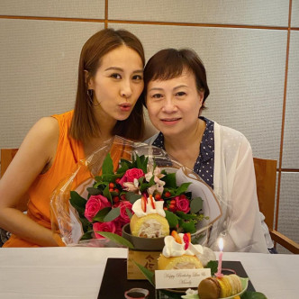 曹敏莉生日不忘感谢母亲。