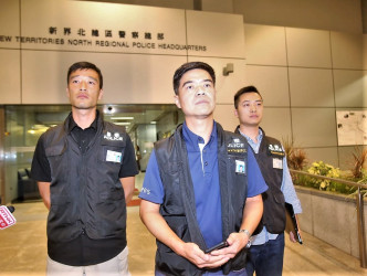 新界北总区刑事高级警司陈天柱重申警方不容忍任何暴力行为。