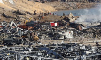 黎巴嫩大爆炸導致超過30萬人無家可歸。AP圖片
