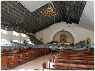 教堂受損。網圖