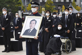 卢泰愚国葬今日举行。美联社图片