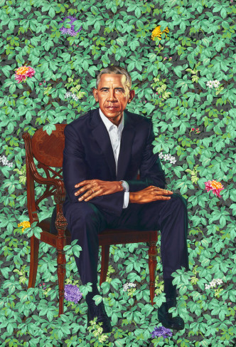 奥巴马肖像。AP图片
