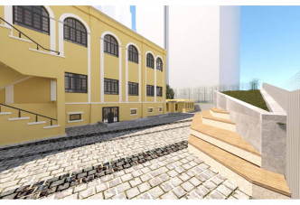 前贾梅士学校改建为教育中心后的构想图。网志图片