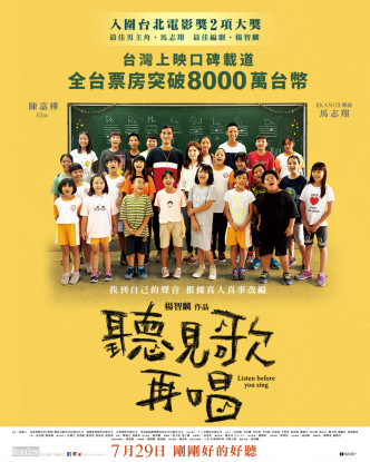 《聽見歌 再唱》已經在香港上映。